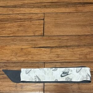 Nike Head Tie Headband Gray Reversible